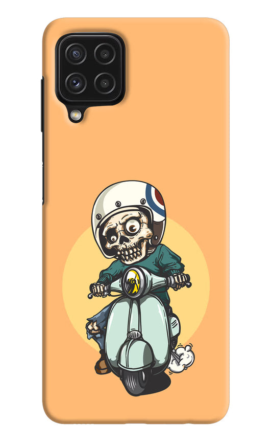 Undead Biker Samsung A22 4G Hard Case Back Cover by Casekaro