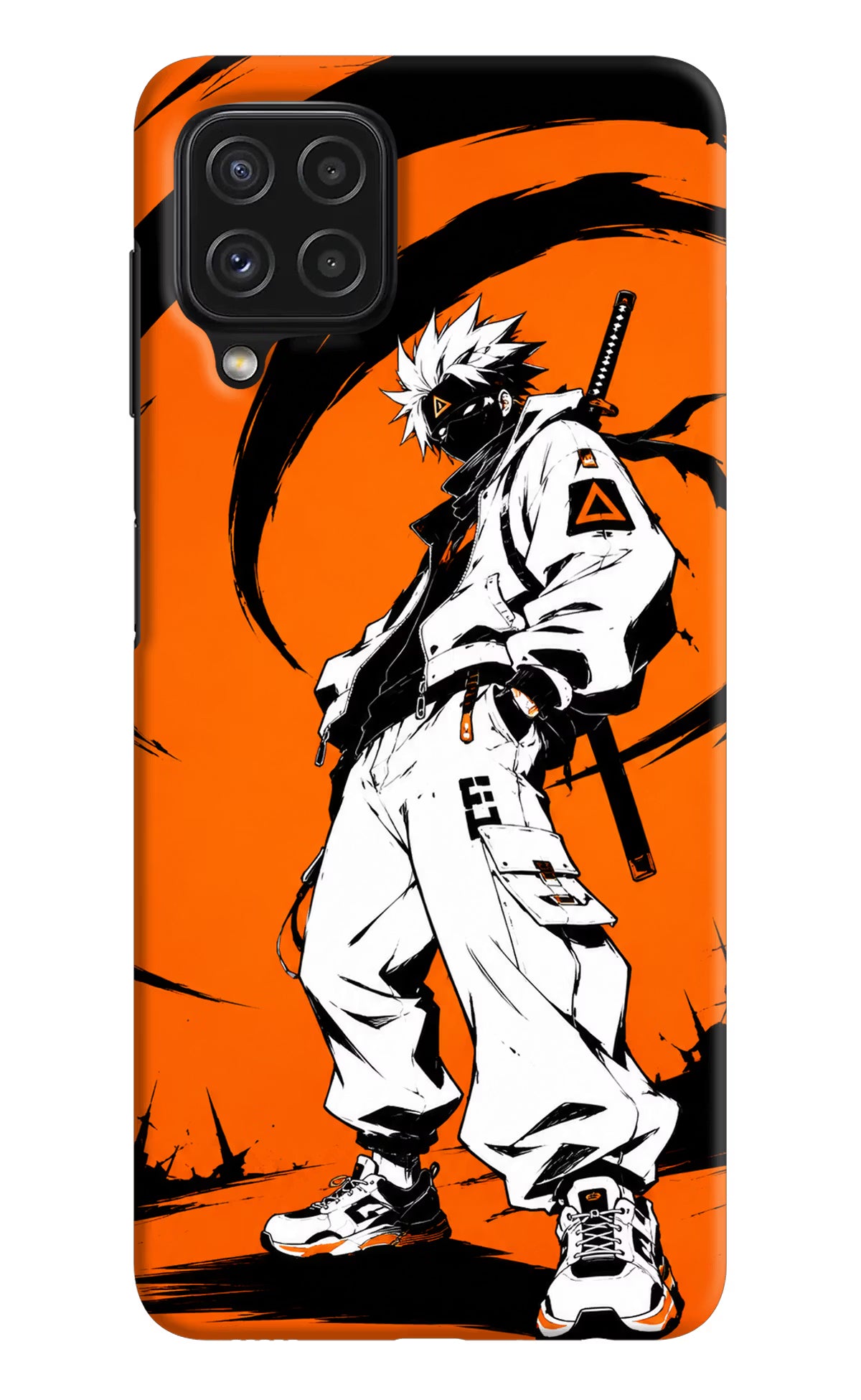 Street Samurai  Samsung A22 4G Hard Case Back Cover by Casekaro