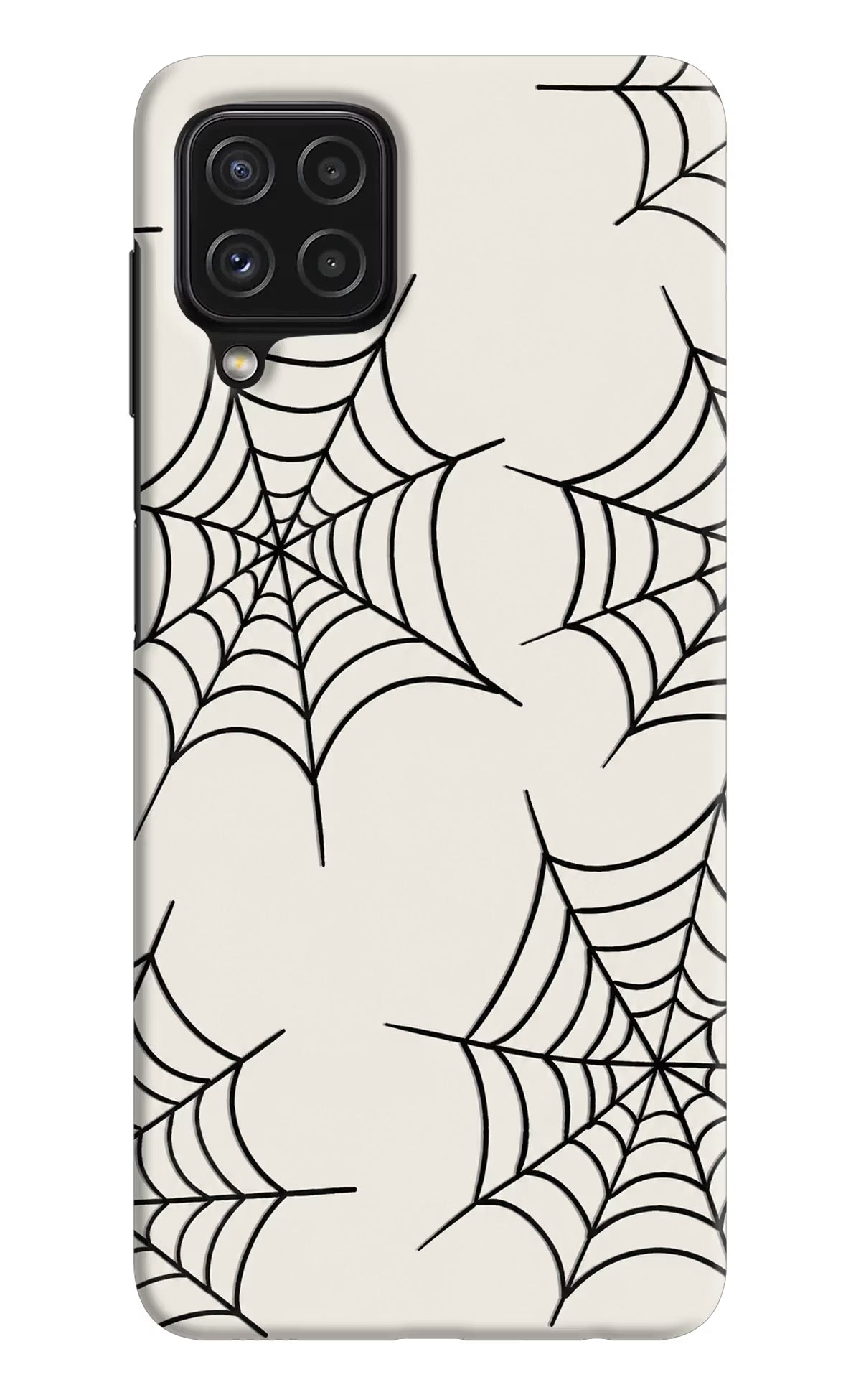 Spider Web Samsung A22 4G Hard Case Back Cover by Casekaro