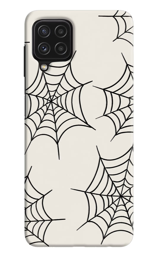 Spider Web Samsung A22 4G Hard Case Back Cover by Casekaro