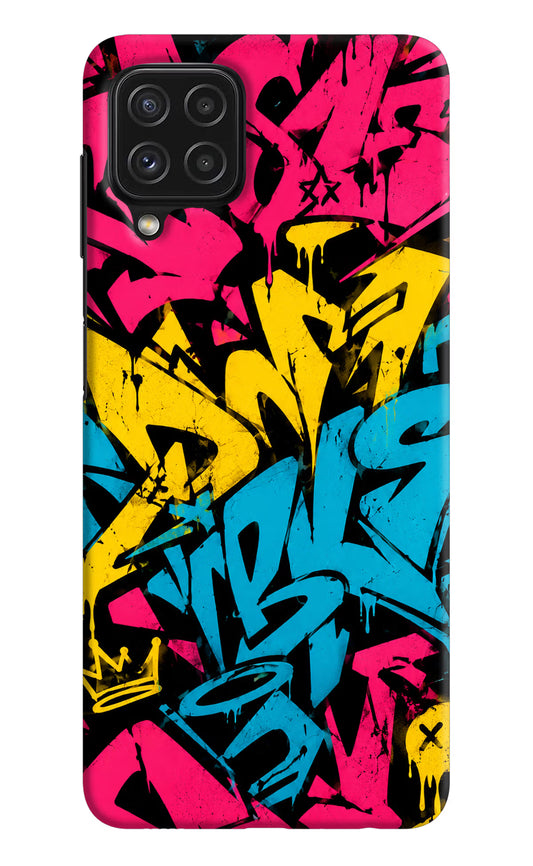 Graffiti Vibe Samsung A22 4G Hard Case Back Cover by Casekaro