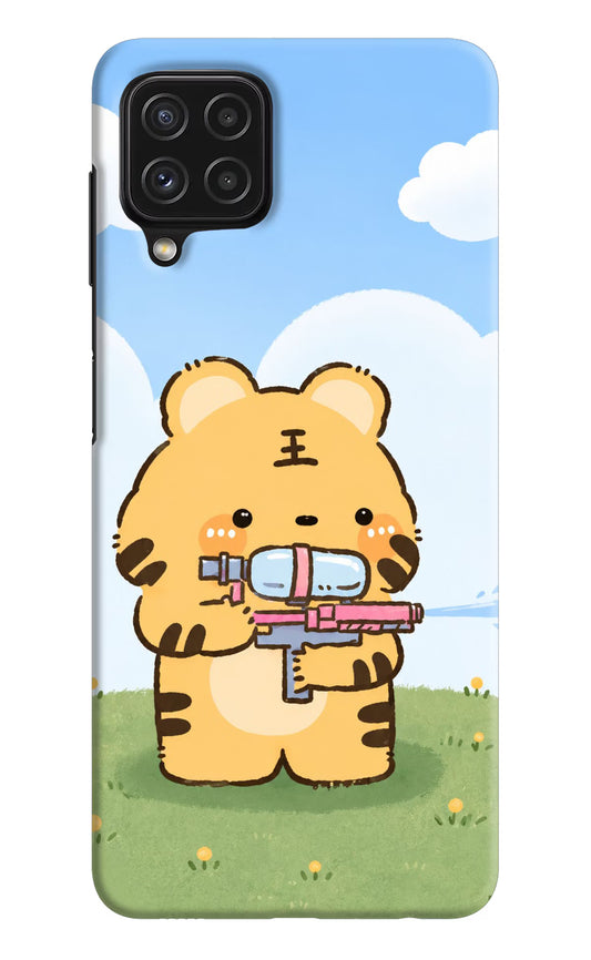 Tiger Treat Samsung A22 4G Hard Case Back Cover by Casekaro