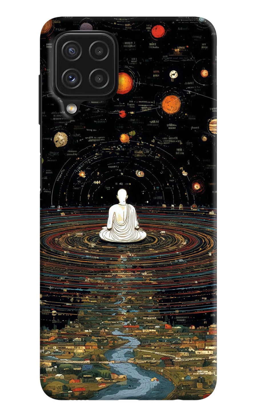 Space Monk Samsung A22 4G Back Cover, Hard case