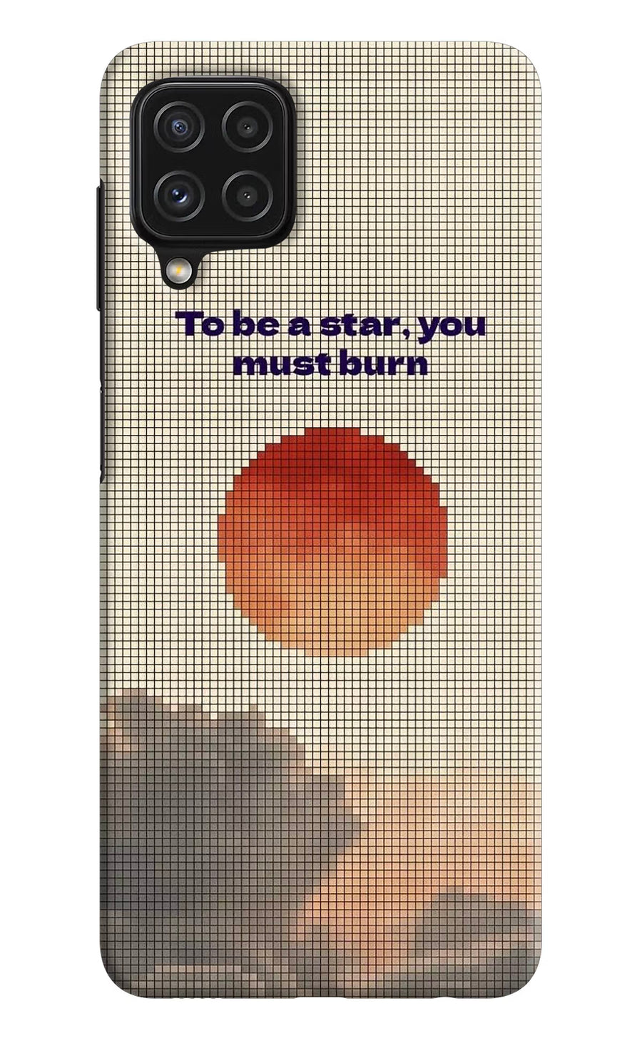 Pixel Sun Samsung A22 4G Back Cover, Hard case