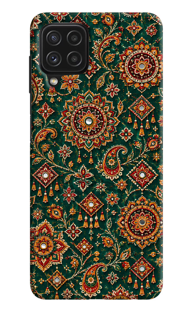 Green Pataka Samsung A22 4G Hard Case Back Cover by Casekaro