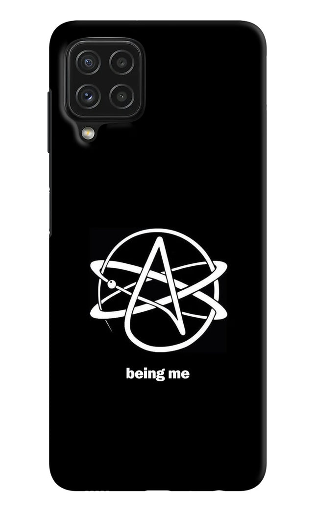 Atheist Symbol Samsung A22 4G Hard Case Back Cover by Casekaro