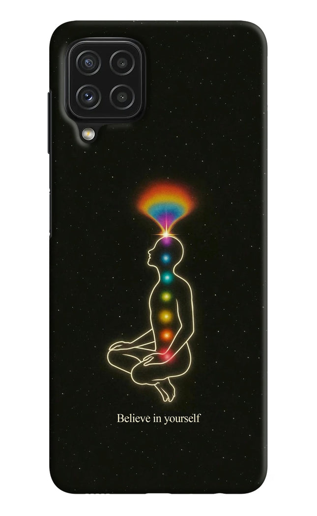 Believe in yourself Samsung A22 4G Hard Case Back Cover by Casekaro