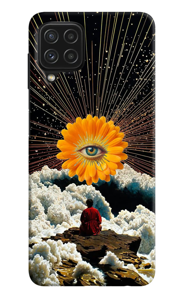 Cosmic Flower Samsung A22 4G Hard Case Back Cover by Casekaro