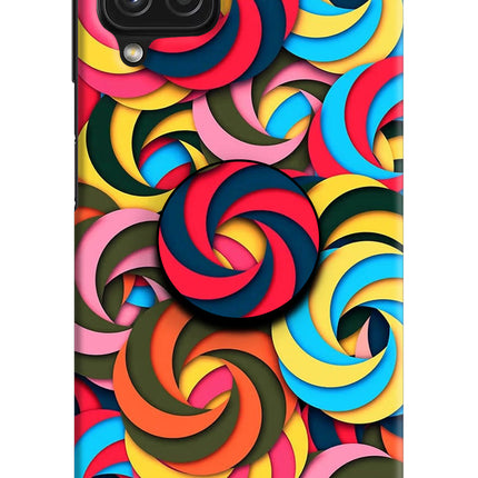 Spiral Pattern Samsung A22 4G Pop Case by Casekaro