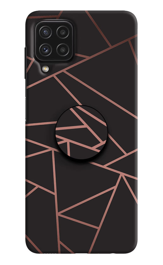 Geometric Pattern Samsung A22 4G Pop Case by Casekaro