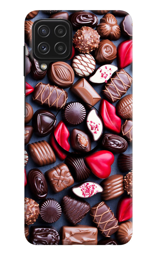 Chocolates Samsung A22 4G Pop Case by Casekaro