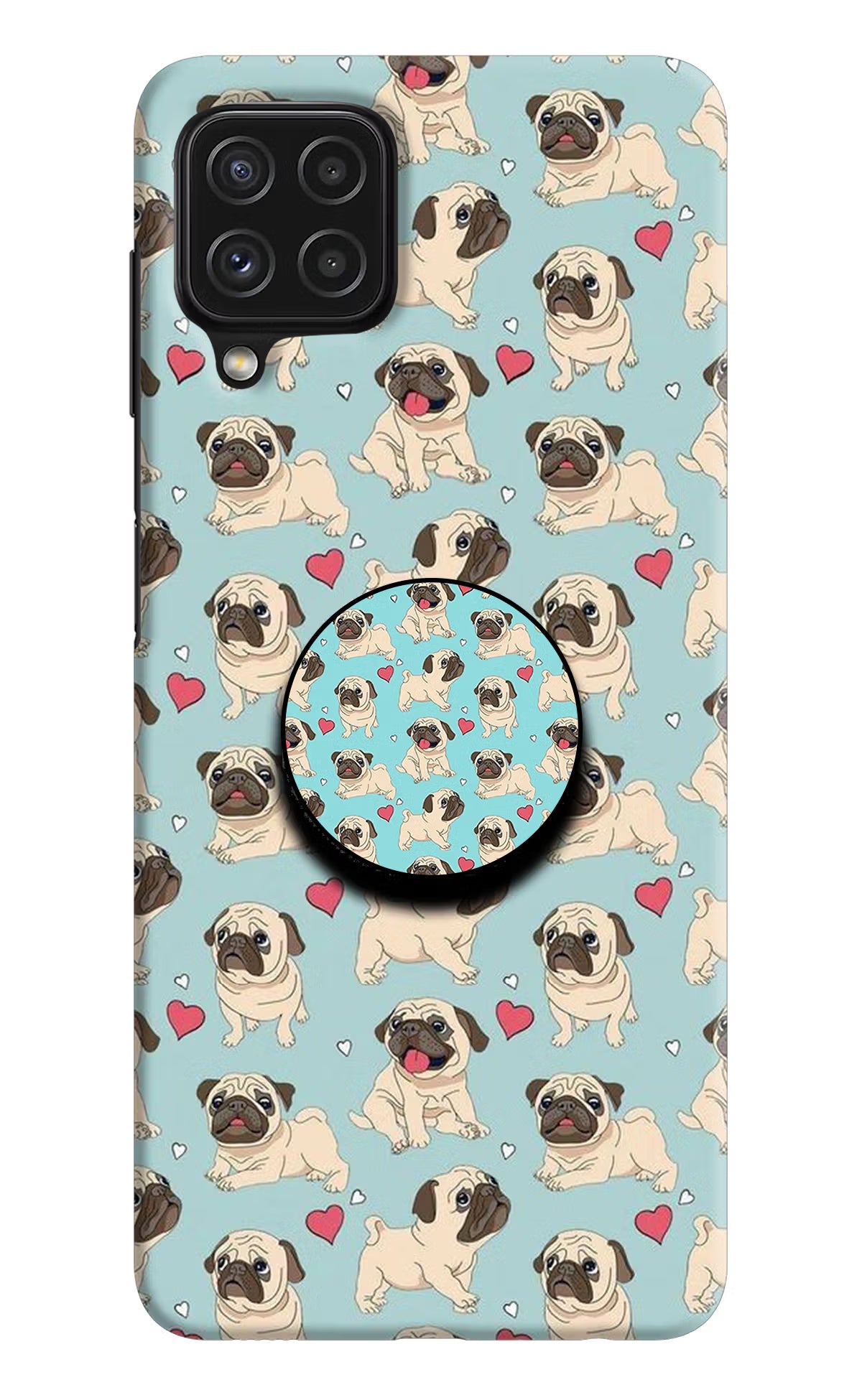 Pug Dog Samsung A22 4G Pop Case by Casekaro