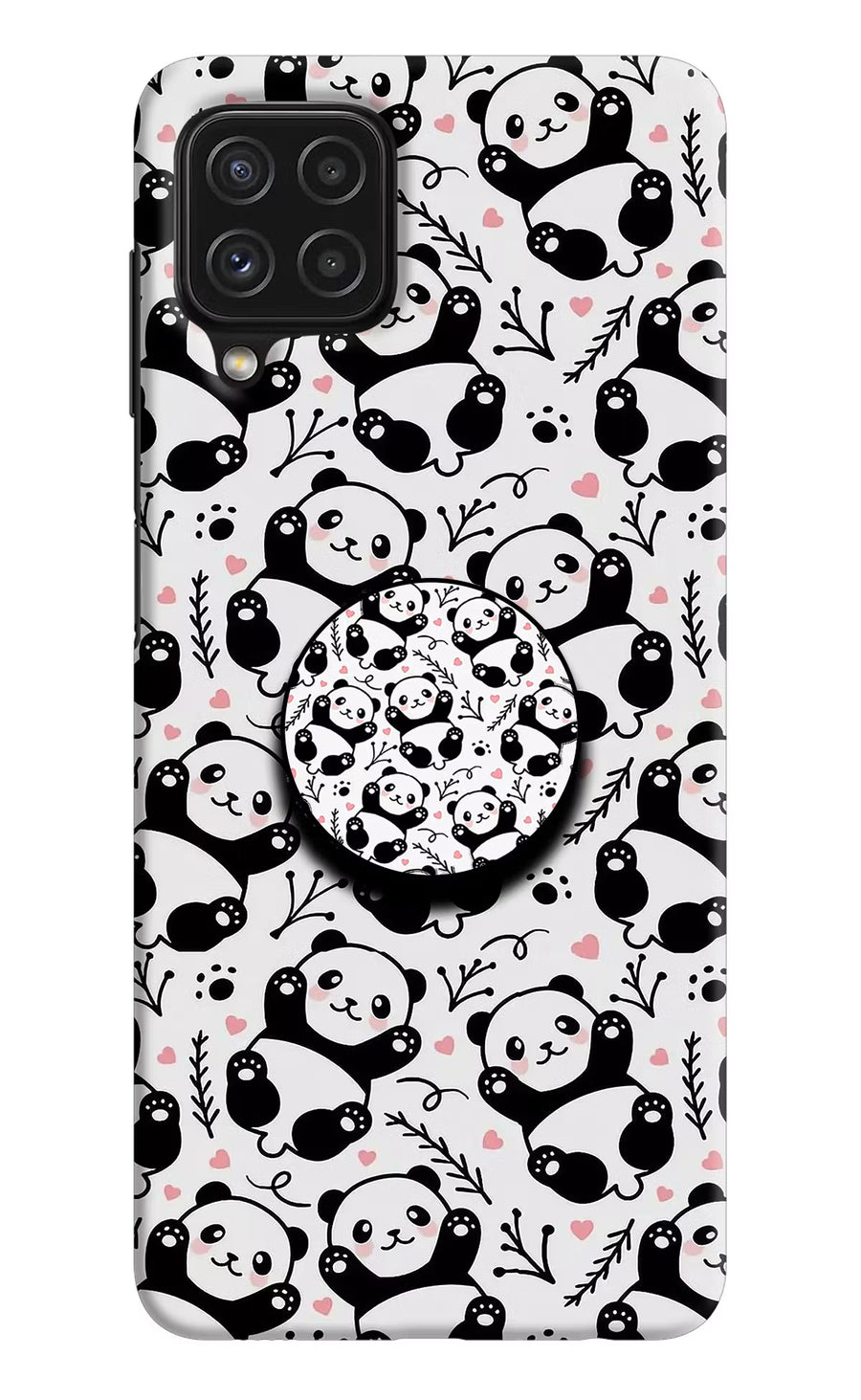 Cute Panda Samsung A22 4G Pop Case, Hard case
