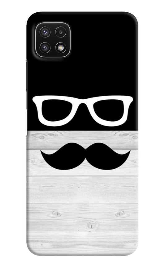 Mustache Samsung A22 5G Hard Case Back Cover by Casekaro