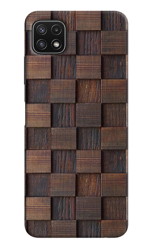 Wooden Cube Design Samsung A22 5G Hard Case Back Cover by Casekaro