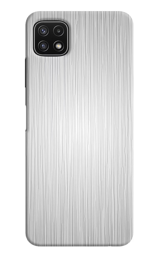 Wooden Grey Texture Samsung A22 5G Hard Case Back Cover by Casekaro