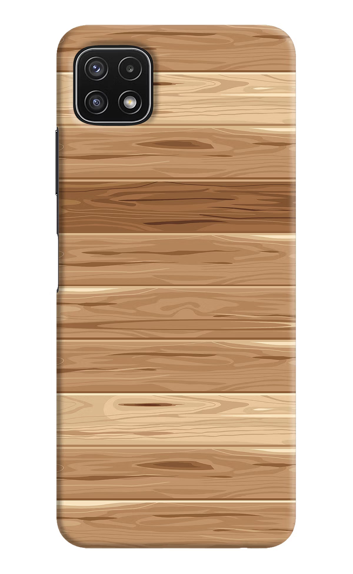 Wooden Vector Samsung A22 5G Hard Case Back Cover by Casekaro