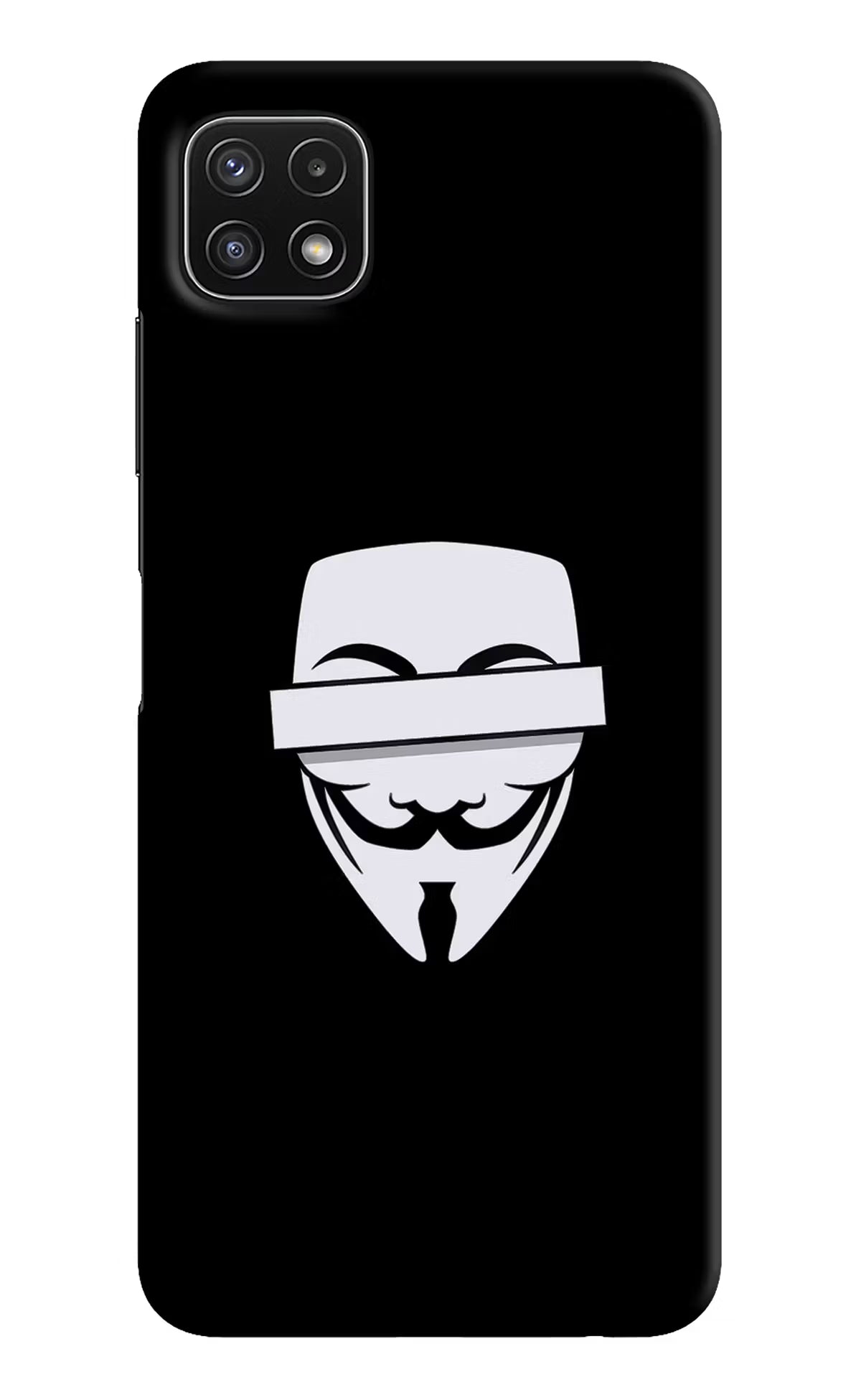 Anonymous Face Samsung A22 5G Hard Case Back Cover by Casekaro