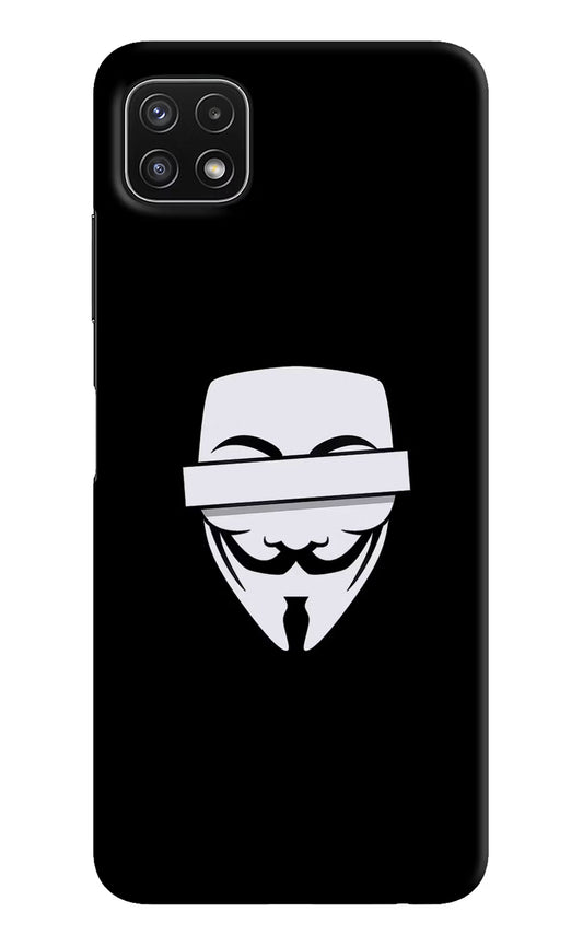 Anonymous Face Samsung A22 5G Hard Case Back Cover by Casekaro