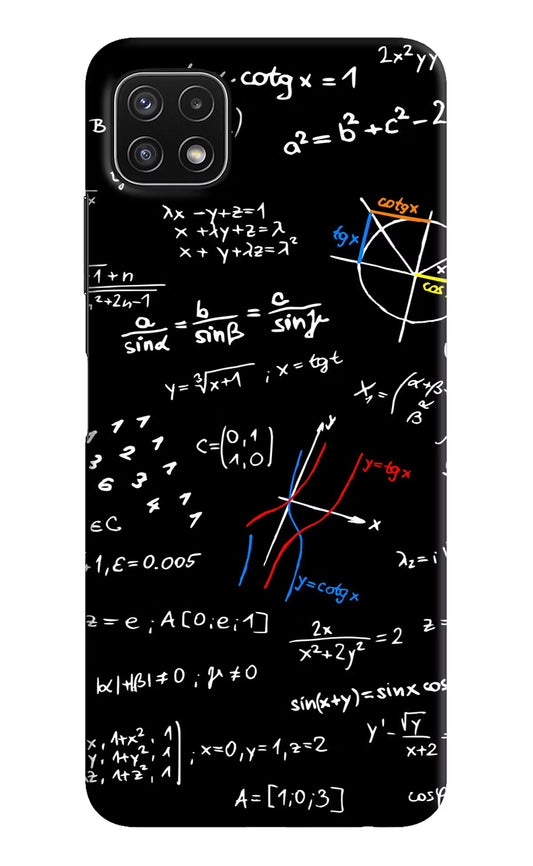 Mathematics Formula Samsung A22 5G Hard Case Back Cover by Casekaro