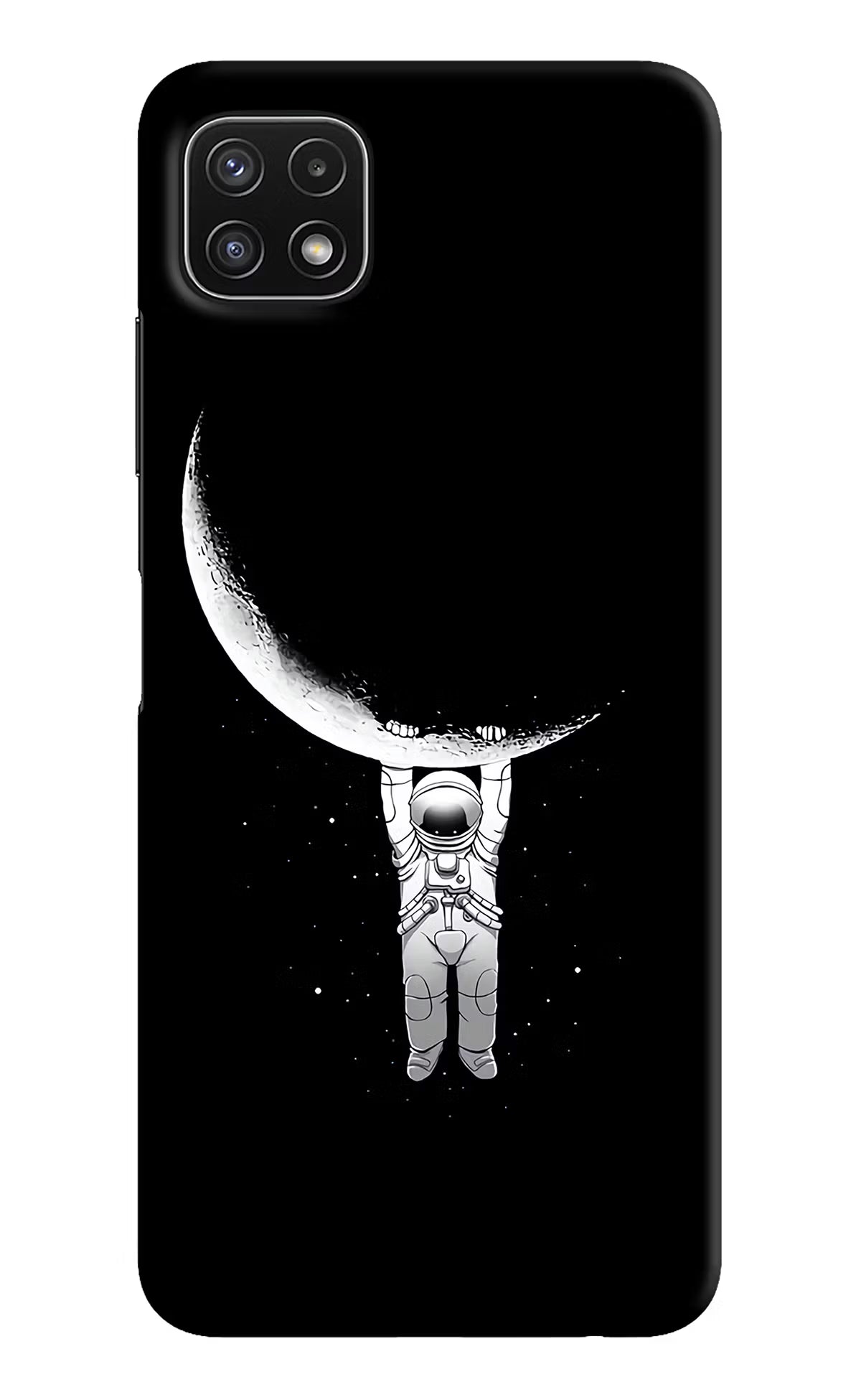 Moon Space Samsung A22 5G Hard Case Back Cover by Casekaro