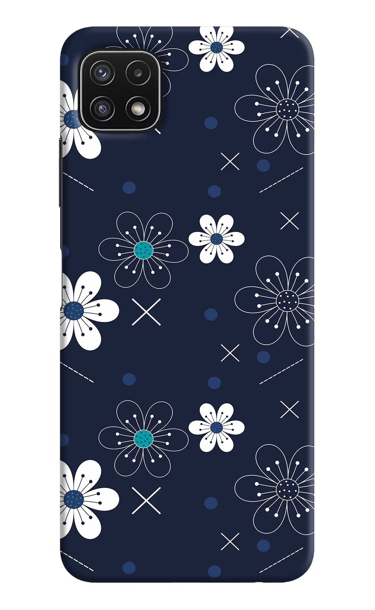 Flowers Samsung A22 5G Hard Case Back Cover by Casekaro
