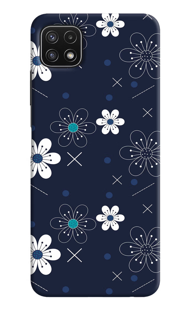 Flowers Samsung A22 5G Hard Case Back Cover by Casekaro