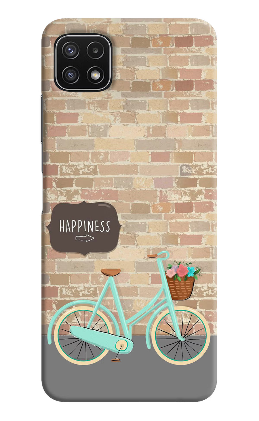 Happiness Artwork Samsung A22 5G Back Cover, Hard case