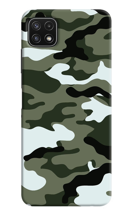 Camouflage Samsung A22 5G Hard Case Back Cover by Casekaro