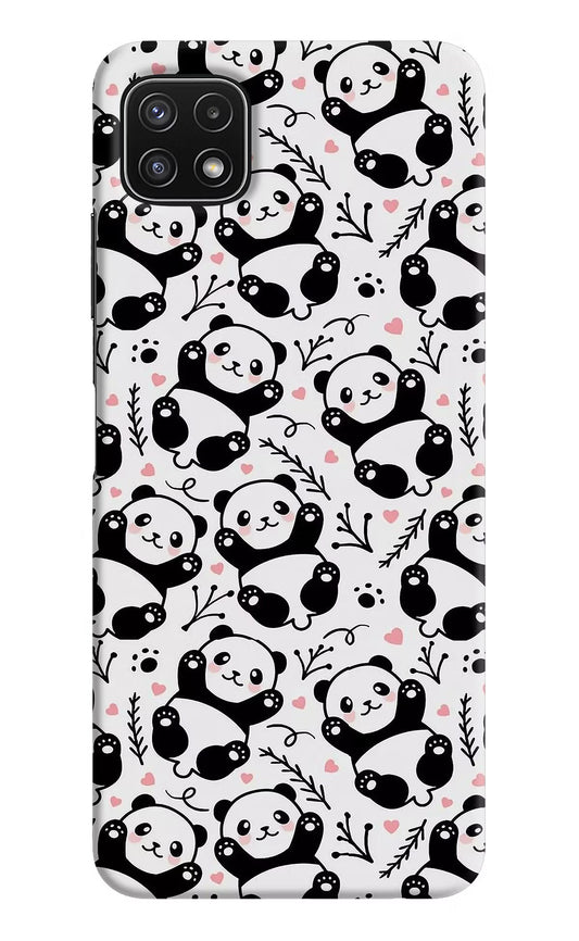 Cute Panda Samsung A22 5G Hard Case Back Cover by Casekaro