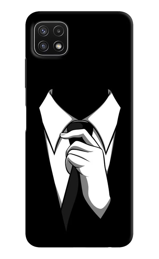 Black Tie Samsung A22 5G Hard Case Back Cover by Casekaro
