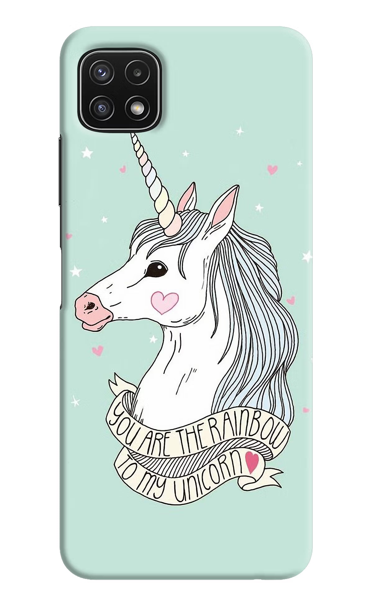 Unicorn Wallpaper Samsung A22 5G Hard Case Back Cover by Casekaro