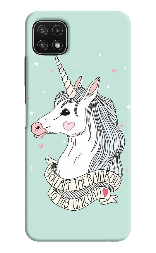 Unicorn Wallpaper Samsung A22 5G Hard Case Back Cover by Casekaro
