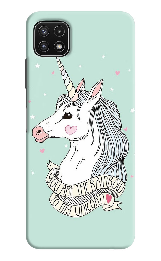 Unicorn Wallpaper Samsung A22 5G Hard Case Back Cover by Casekaro