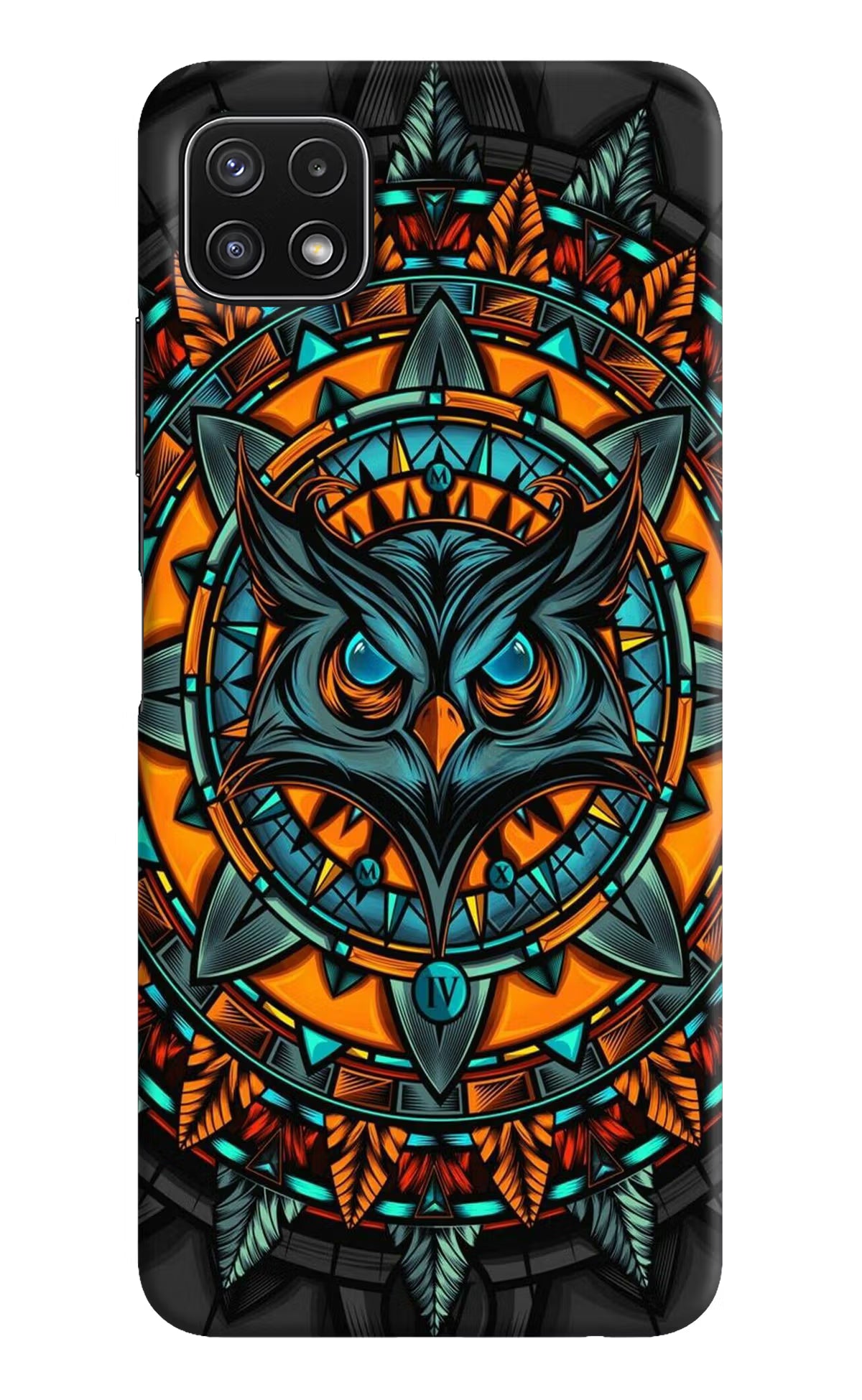 Angry Owl Art Samsung A22 5G Hard Case Back Cover by Casekaro