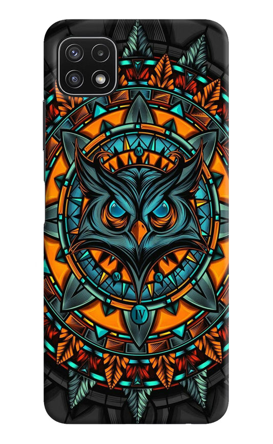 Angry Owl Art Samsung A22 5G Hard Case Back Cover by Casekaro