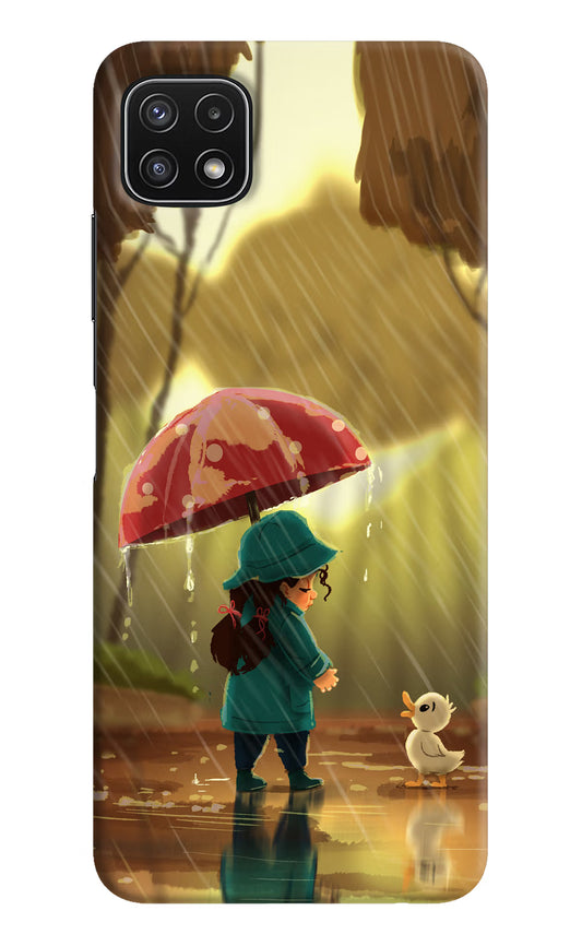 Rainy Day Samsung A22 5G Hard Case Back Cover by Casekaro