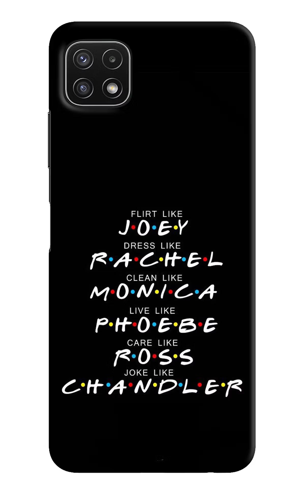 FRIENDS Character Samsung A22 5G Hard Case Back Cover by Casekaro