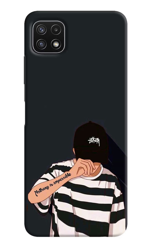 Aesthetic Boy Samsung A22 5G Hard Case Back Cover by Casekaro