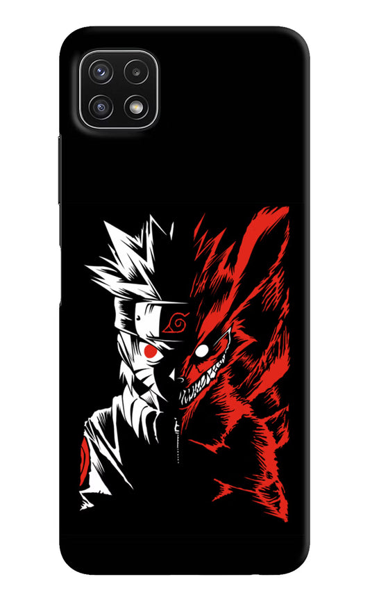 Naruto Two Face Samsung A22 5G Hard Case Back Cover by Casekaro