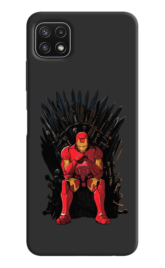 Ironman Throne Samsung A22 5G Hard Case Back Cover by Casekaro