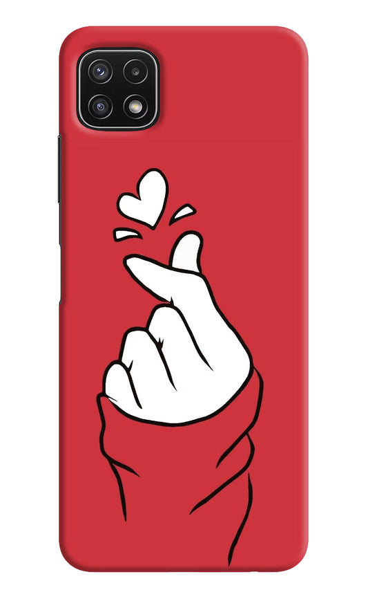 Korean Love Sign Samsung A22 5G Hard Case Back Cover by Casekaro