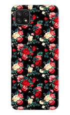 Rose Pattern Samsung A22 5G Hard Case Back Cover by Casekaro