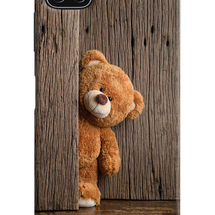 Teddy Wooden Samsung A22 5G Hard Case Back Cover by Casekaro