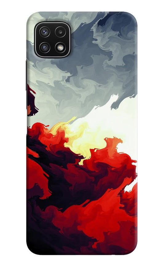 Fire Cloud Samsung A22 5G Hard Case Back Cover by Casekaro