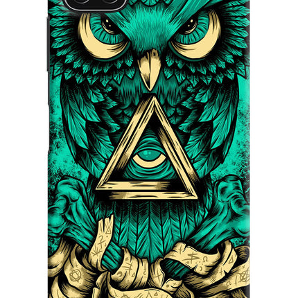 Green Owl Samsung A22 5G Hard Case Back Cover by Casekaro