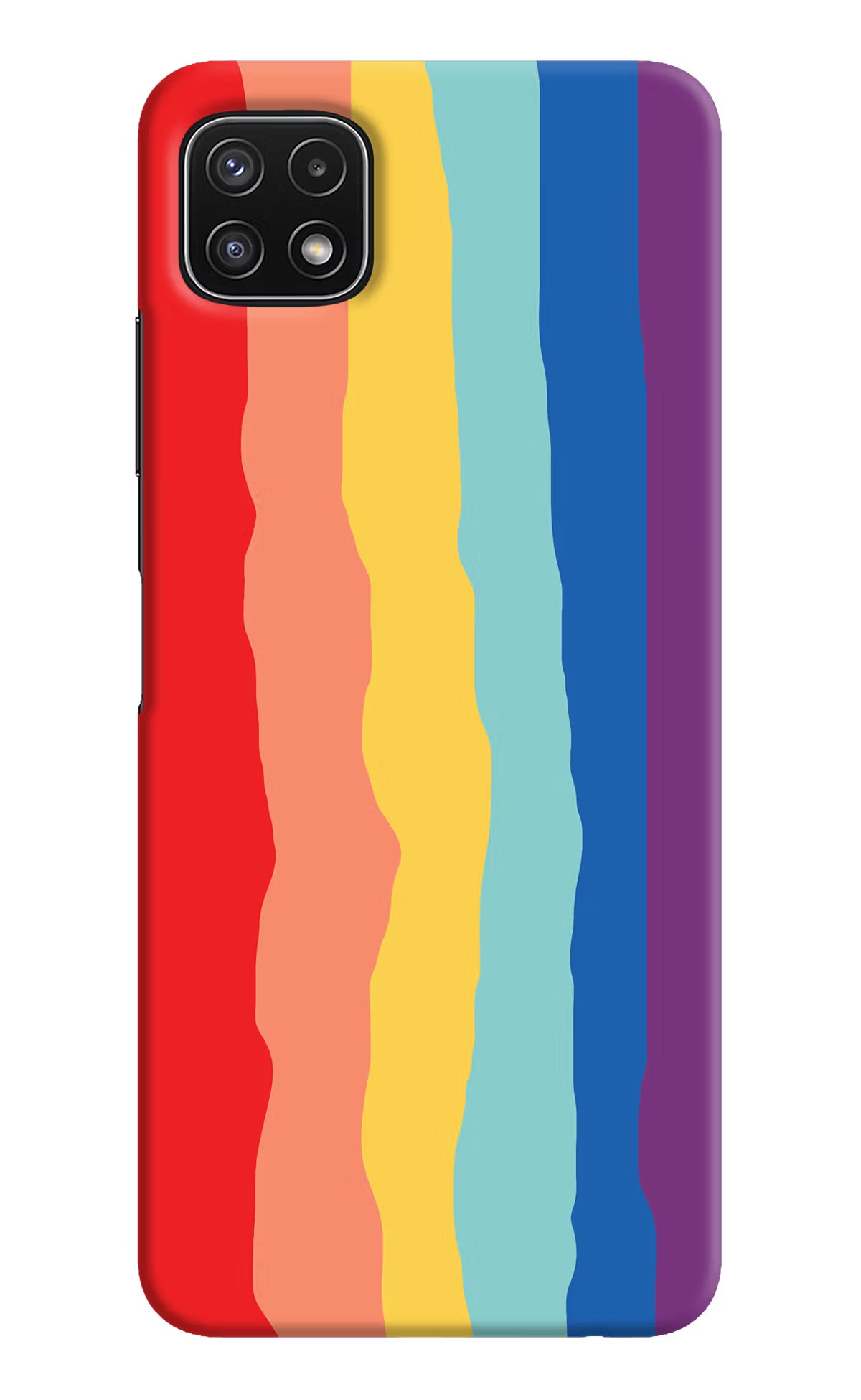Rainbow Samsung A22 5G Hard Case Back Cover by Casekaro