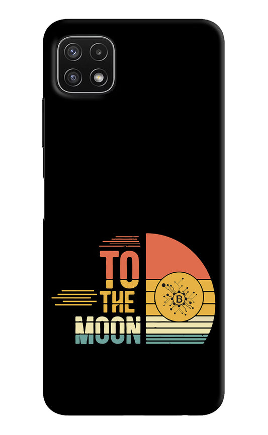 To the Moon Samsung A22 5G Hard Case Back Cover by Casekaro