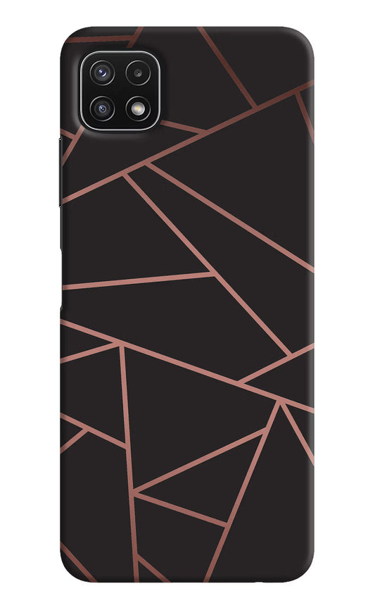 Geometric Pattern Samsung A22 5G Hard Case Back Cover by Casekaro