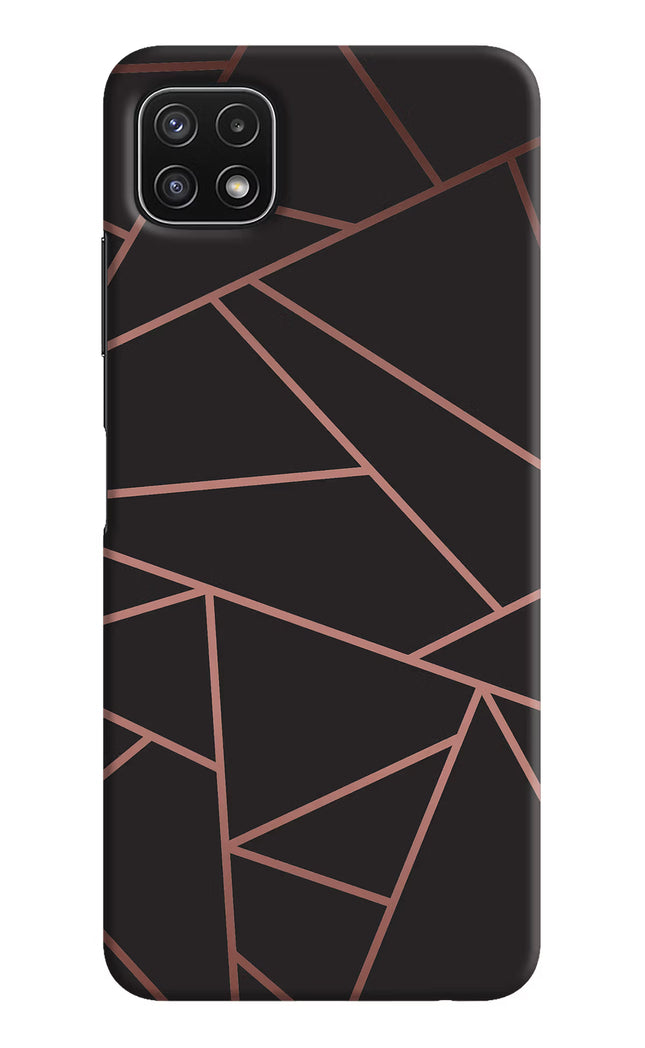 Geometric Pattern Samsung A22 5G Hard Case Back Cover by Casekaro